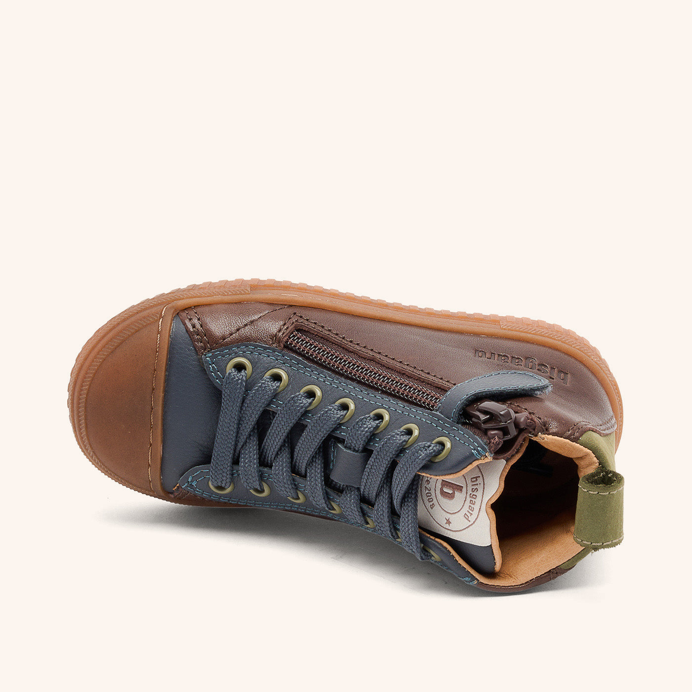 bisgaard-ryan-dark-brown-hoher-bergangssneaker-aus-weichem-naturleder image 3