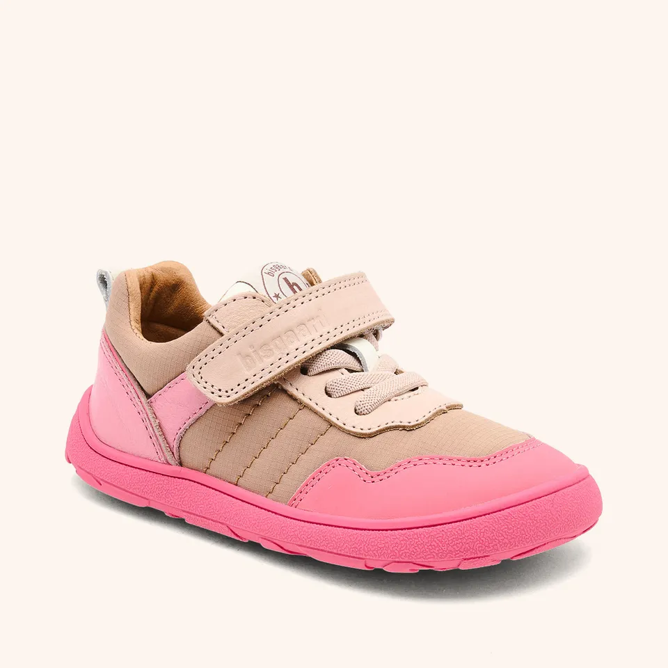 bisgaard-baloo-barfu-sneaker-pink-aus-wildleder-und-leder image 1