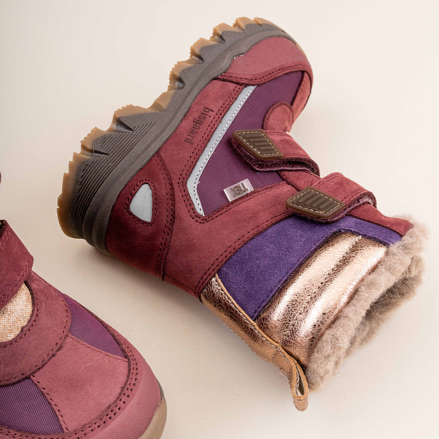 bisgaard-eddie-tex-plum-wasserdichter-winterstiefel-mit-wollfutter image 5