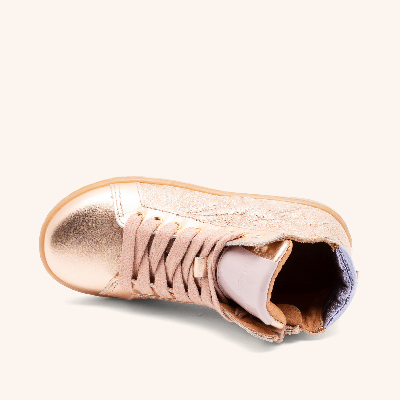 bisgaard-gaia-l-rose-gold-high-sneaker-femininer-ledersneaker-mit-verspielten-mu image 3