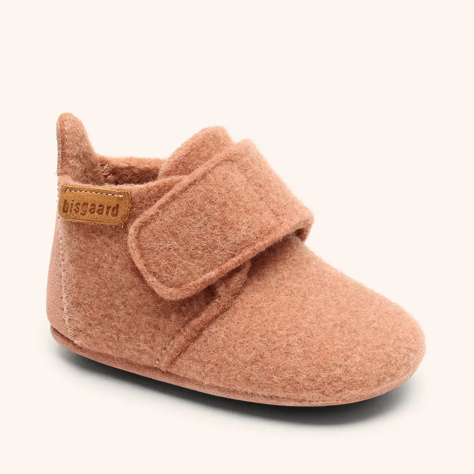 bisgaard-baby-wool-hausschuh-rose-gr-18-27 image 1