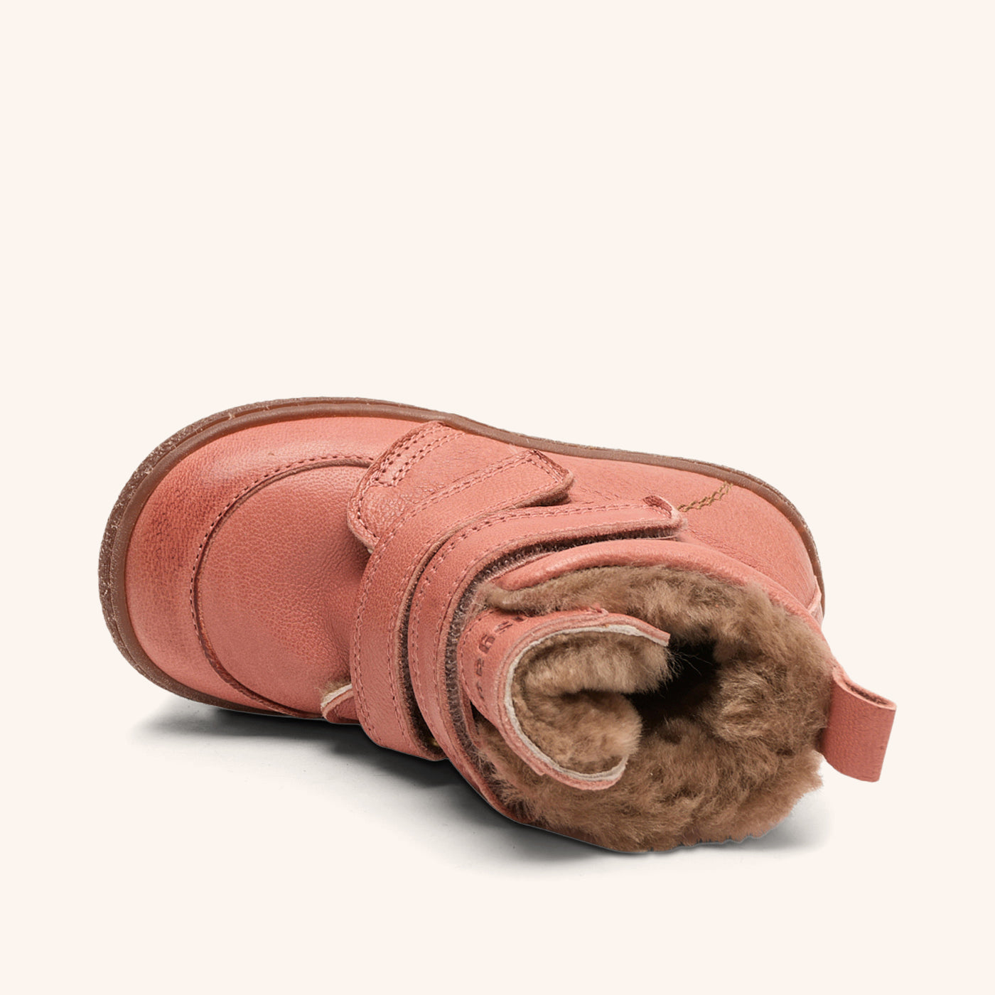 bisgaard-storm-lamb-old-rose-winterstiefel-mit-lammfellfutter-und-klettverschlus image 4