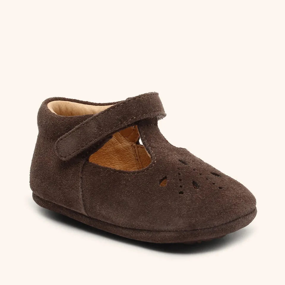 bisgaard-bloom-dark-brown-hausschuhe-f-r-babys-und-kleinkinder-gr-18-25 image 1