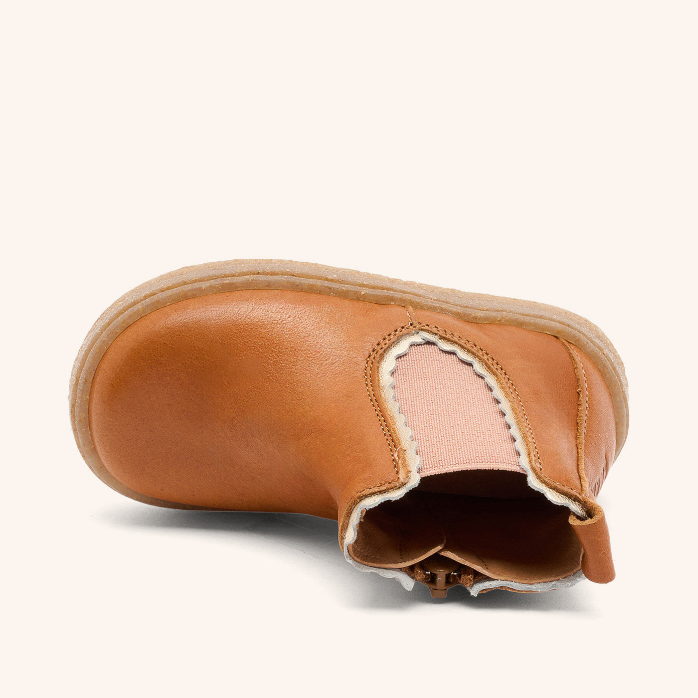bisgaard-siggi-cognac-leder-kinderstiefel-f-r-die-ersten-schritte image 3