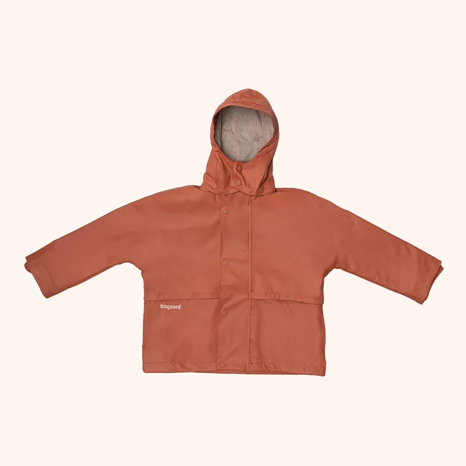 bisgaard-aarhus-pu-regenjacke-mit-baumwollfutter-hagebutte image 1