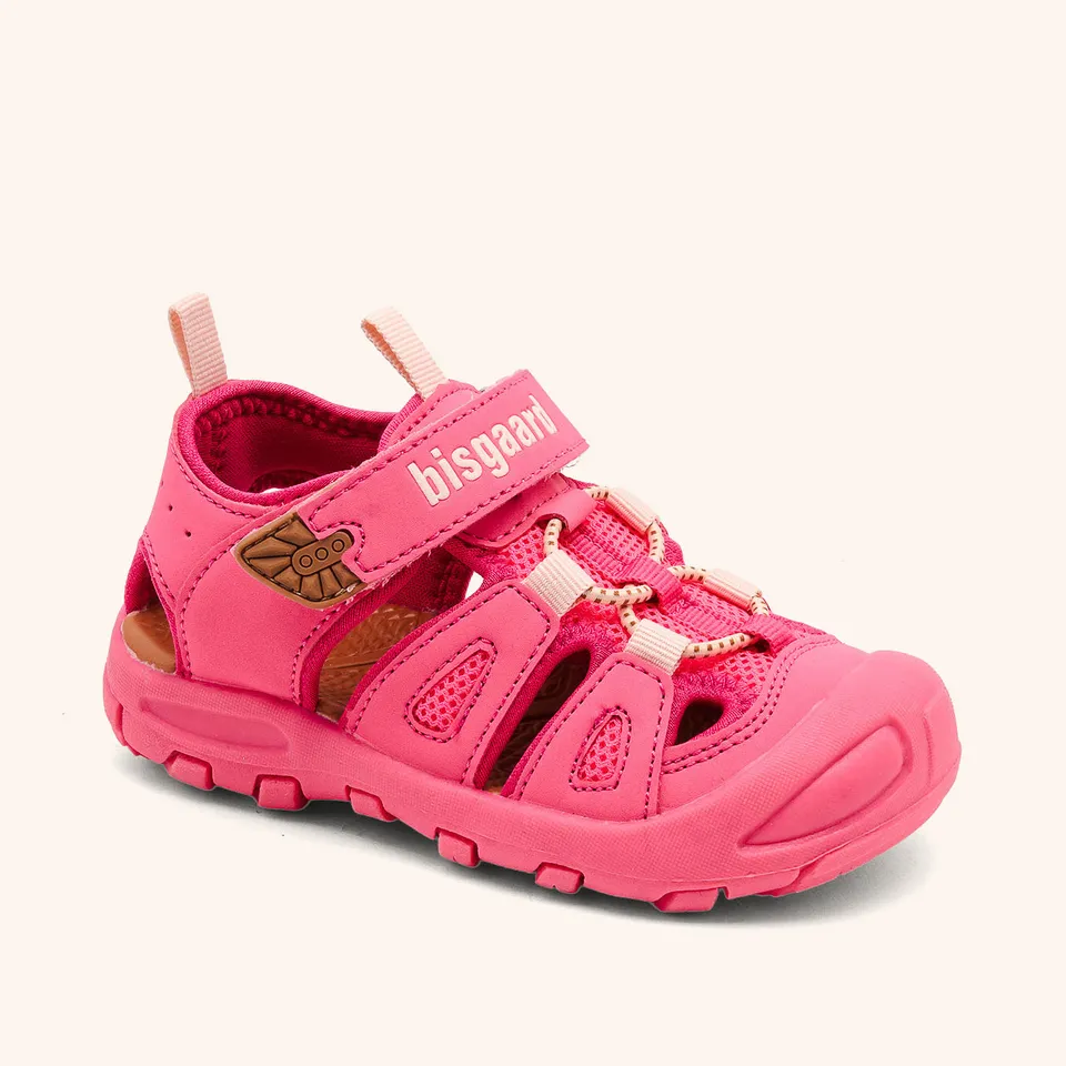 bisgaard-parker-offener-schuh-pink-trekking-sommerschuh image 1