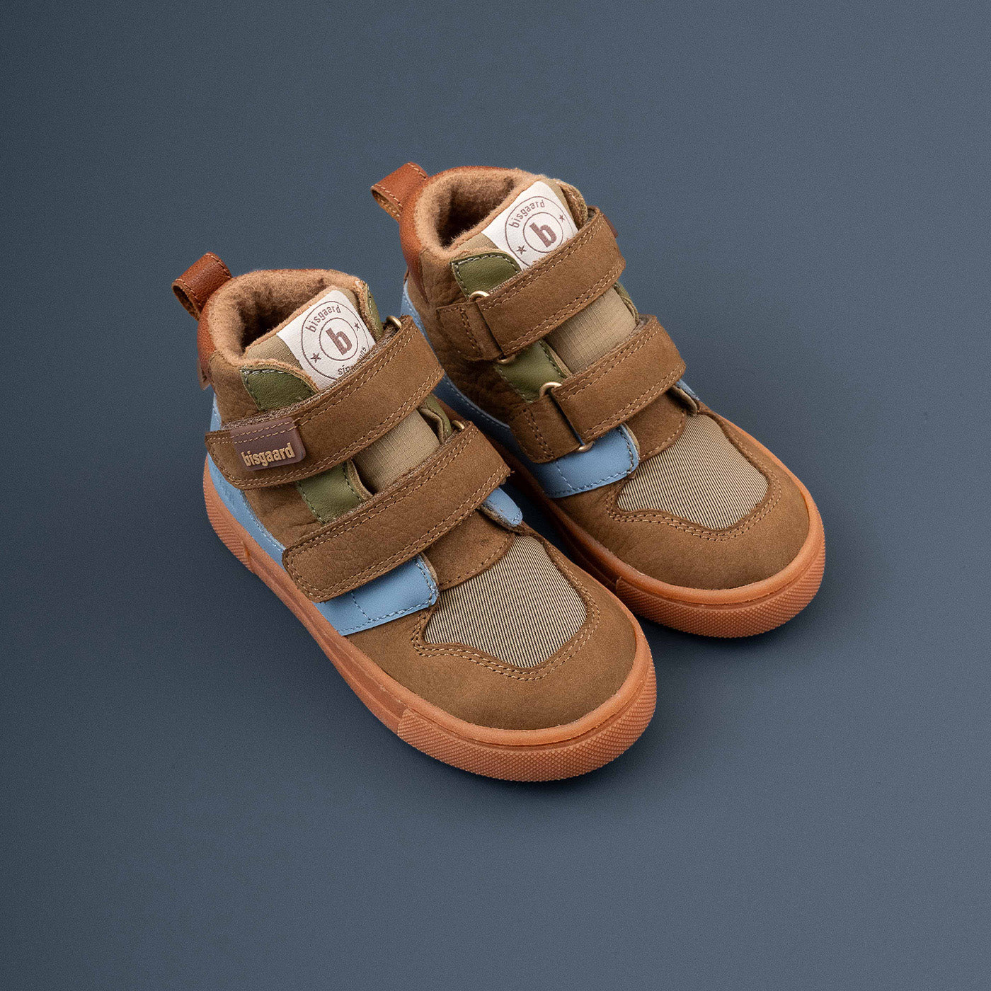 bisgaard-roy-tex-khaki-wasserdichter-kindersneaker-mit-wollfutter-und-tex-membra image 5