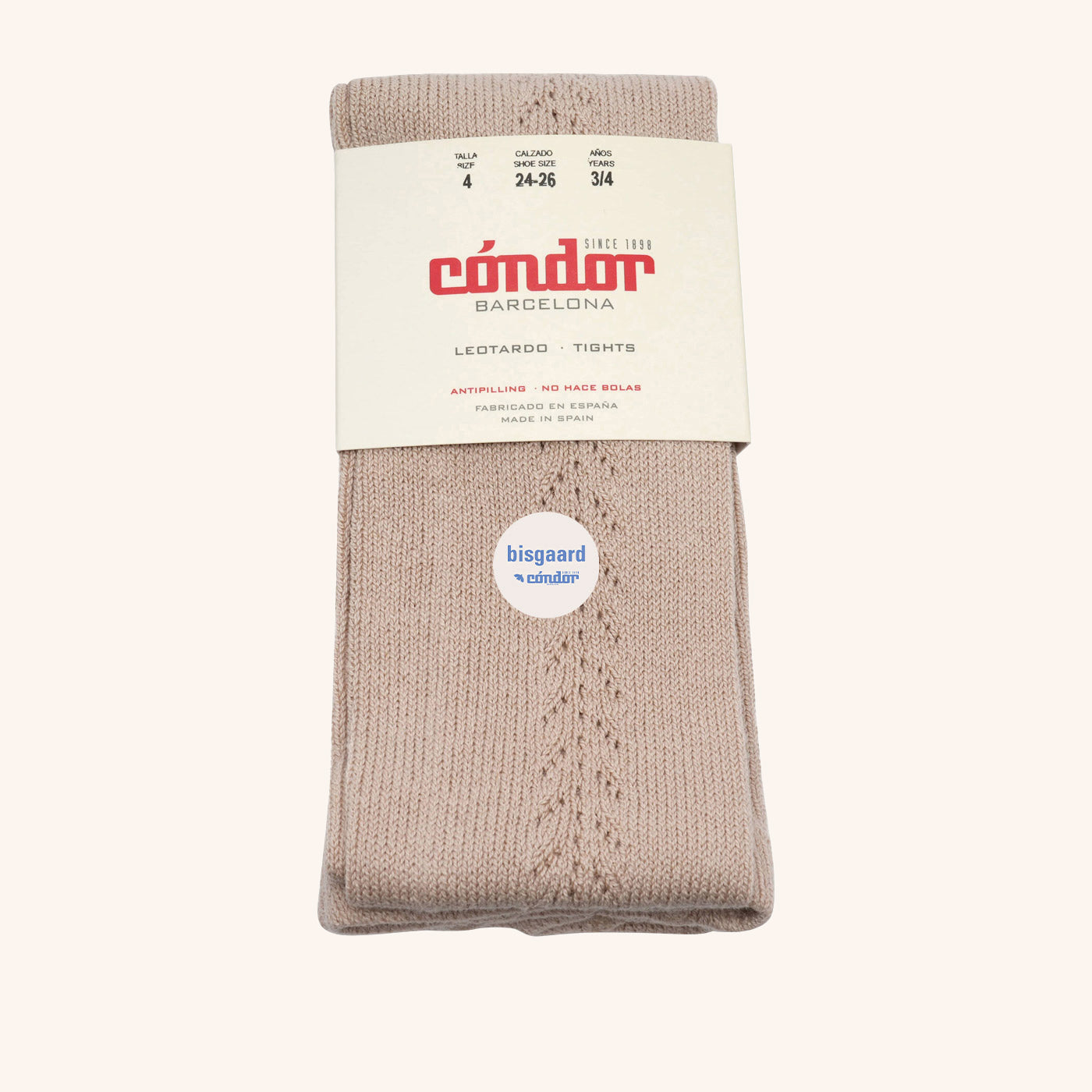 bisgaard-x-c-ndor-baumwoll-strumpfhose-mit-seitlicher-lochstickerei-in-piedra image 1
