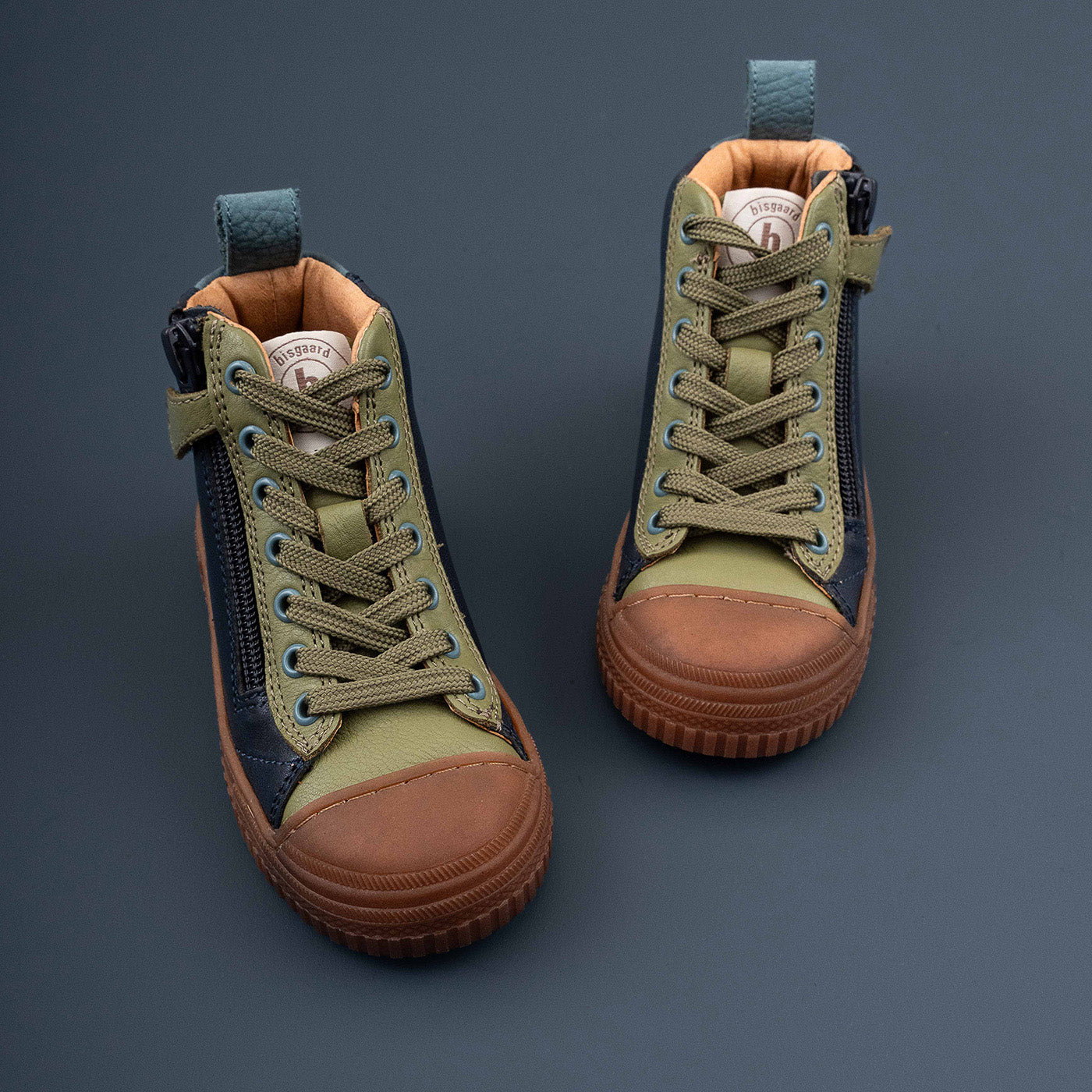 bisgaard-ryan-navy-hoher-bergangssneaker-aus-leder-f-r-kinder image 5