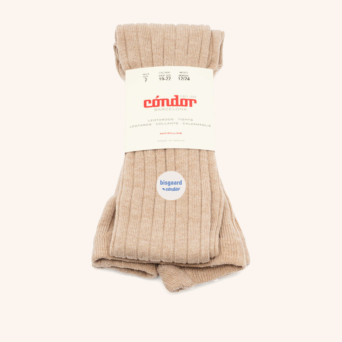 bisgaard-x-c-ndor-cotton-rib-tights-turron-feinstrick-strumpfhose-f-r-kinder image 1