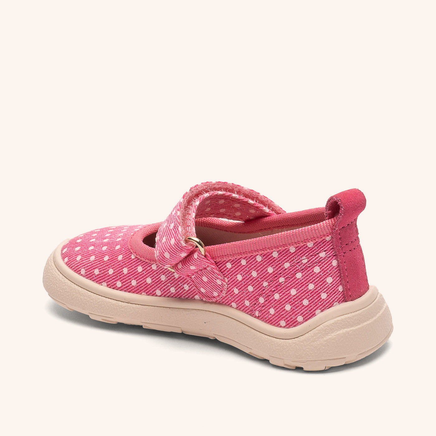 bisgaard-barefoot-ballet-hausschuh-rose-dots image 2