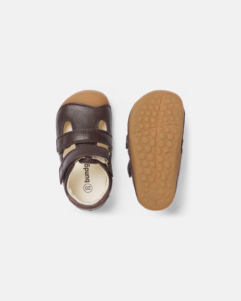 bundgaard-petit-summer-dark-brown-barfu-lauflern-sandale-baby image 2