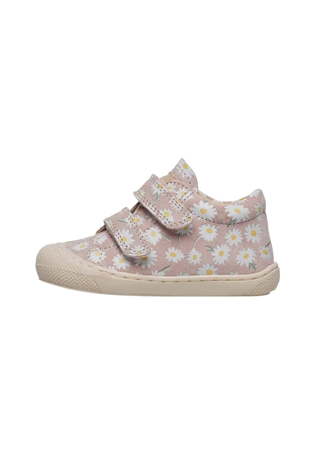 naturino-lauflernschuhe-veloursleder-margeritenprint-rosa-gr-22 image 1