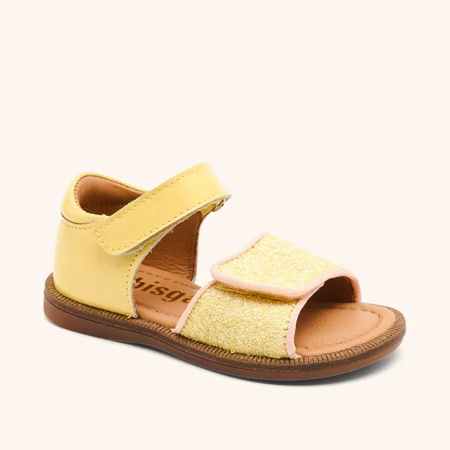 bisgaard-aida-butter-glitzer-sandale-f-r-m-dchen-textil-glamour-ser-look image 1