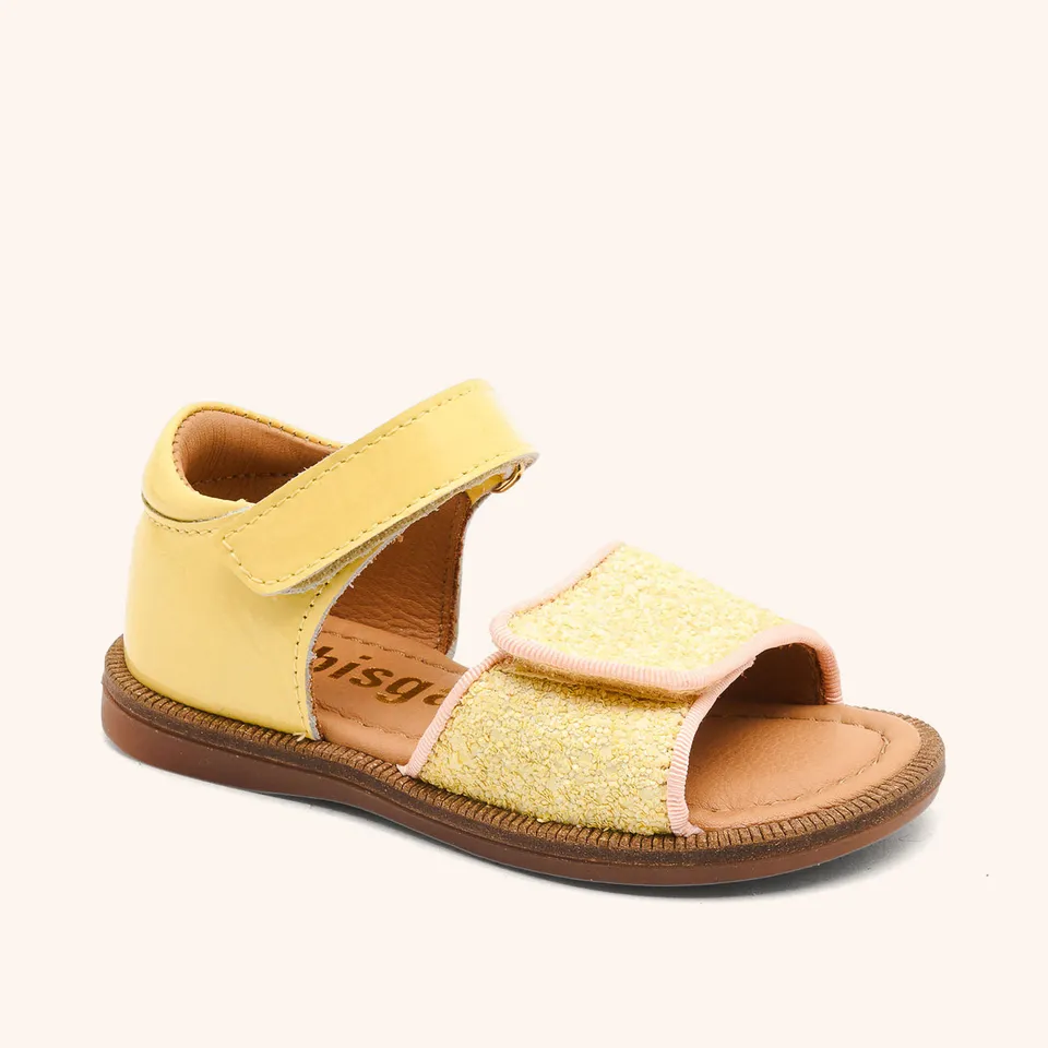 bisgaard-aida-butter-glitzer-sandale-f-r-m-dchen-textil-glamour-ser-look image 1