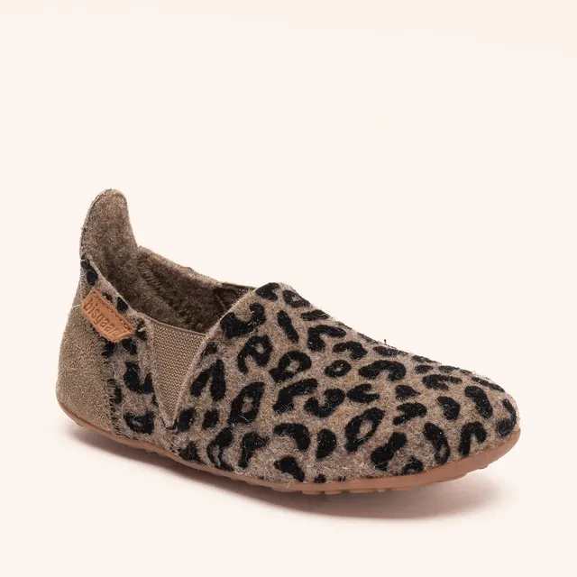 bisgaard-sailor-wool-brown-leopard-klassische-wollhausschuhe-f-r-kinder image 1