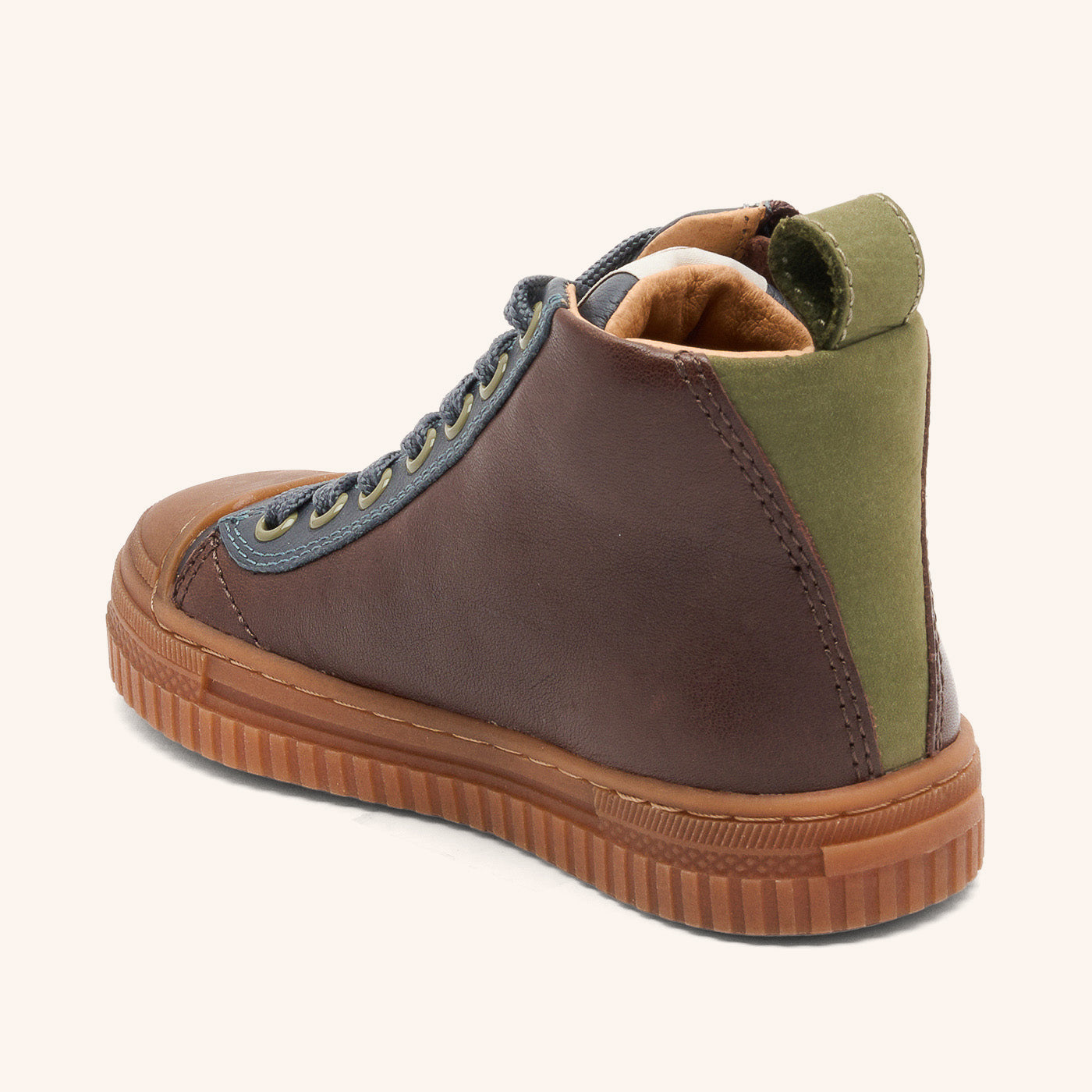 bisgaard-ryan-dark-brown-hoher-bergangssneaker-aus-weichem-naturleder image 2