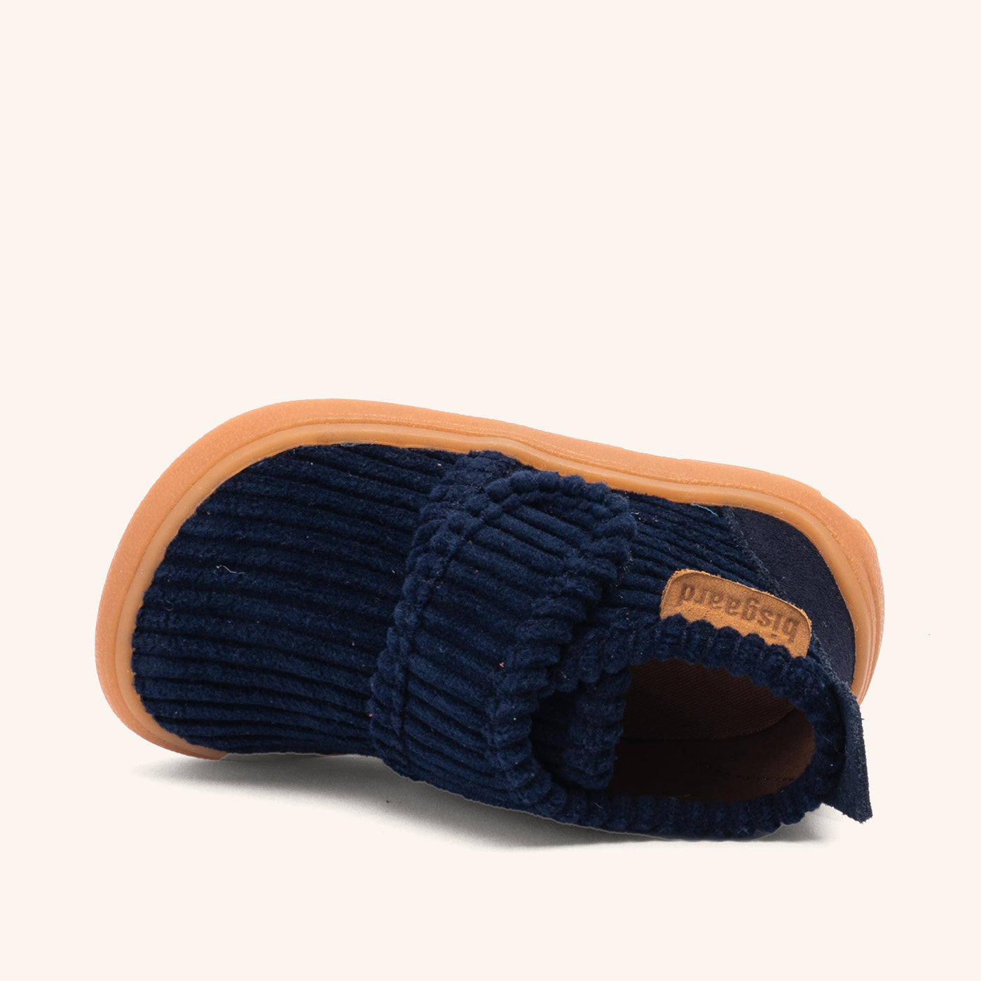 bisgaard-basic-barefoot-hausschuh-navy-corduroy image 3