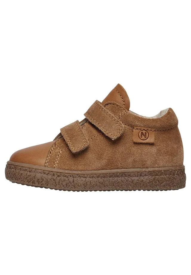 naturino-sneaker-mit-wollfutter-cognac-26-wildleder-klett-sneaker-strukturierte- image 1