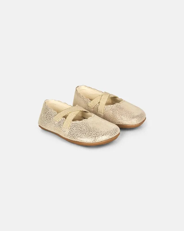 bundgaard-tamara-ballerina-hausschuh-ivory-gold image 1