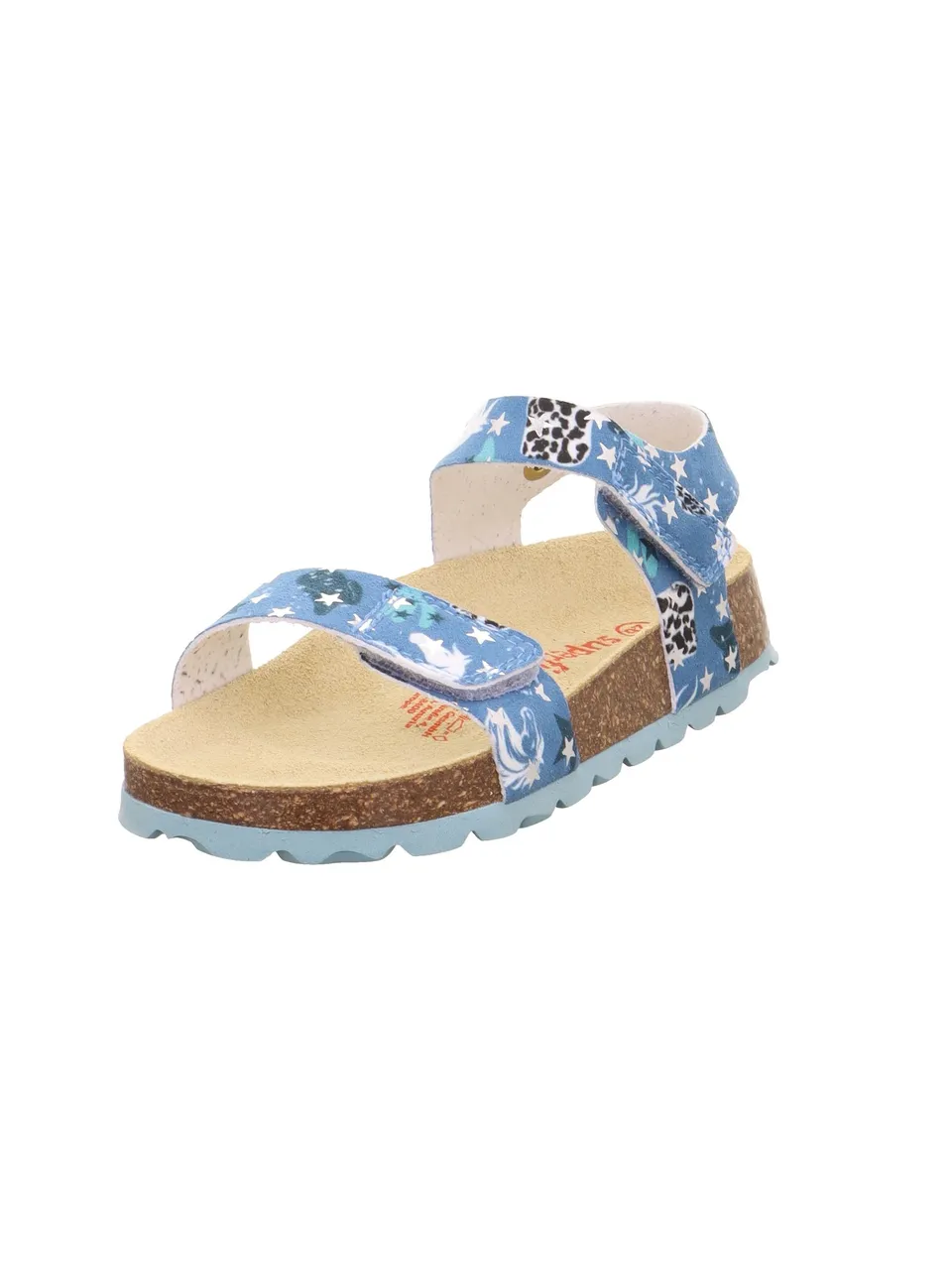 superfit-fussbettpantoffel-m-dchen-pantolette-t-rkis-mehrfarbig-8400 image 1