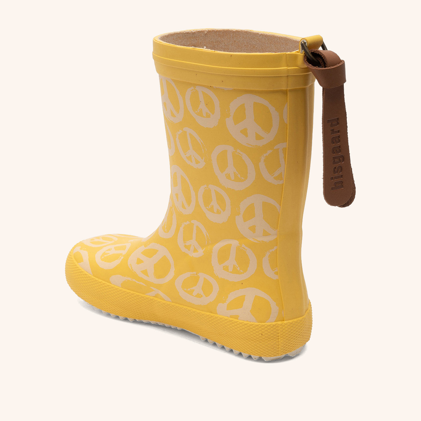 bisgaard-fashion-gummistiefel-peace-on-earth-sunny-naturkautschuk-gelb image 2