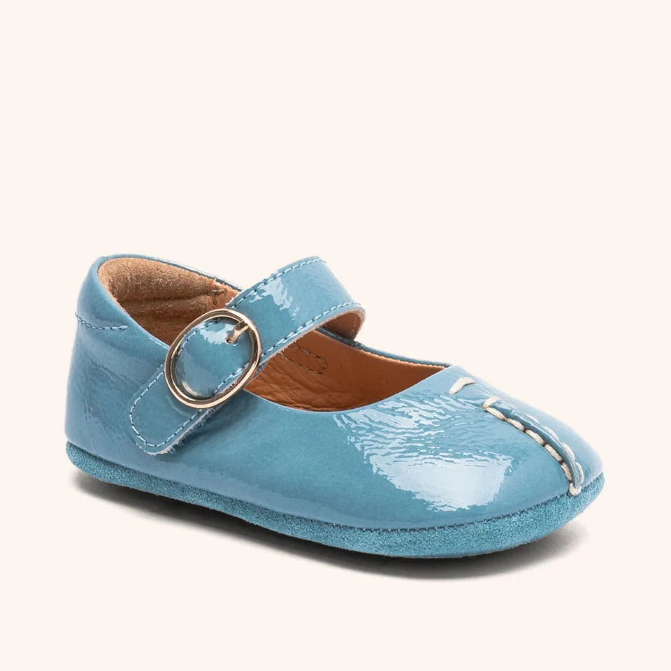 bisgaard-annabelle-blue-patent-ballerina-hausschuh image 1