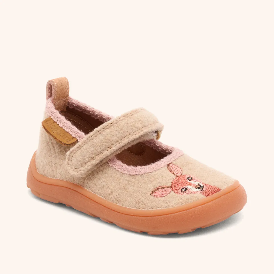 bisgaard-ballet-barefoot-hausschuh-beige image 1