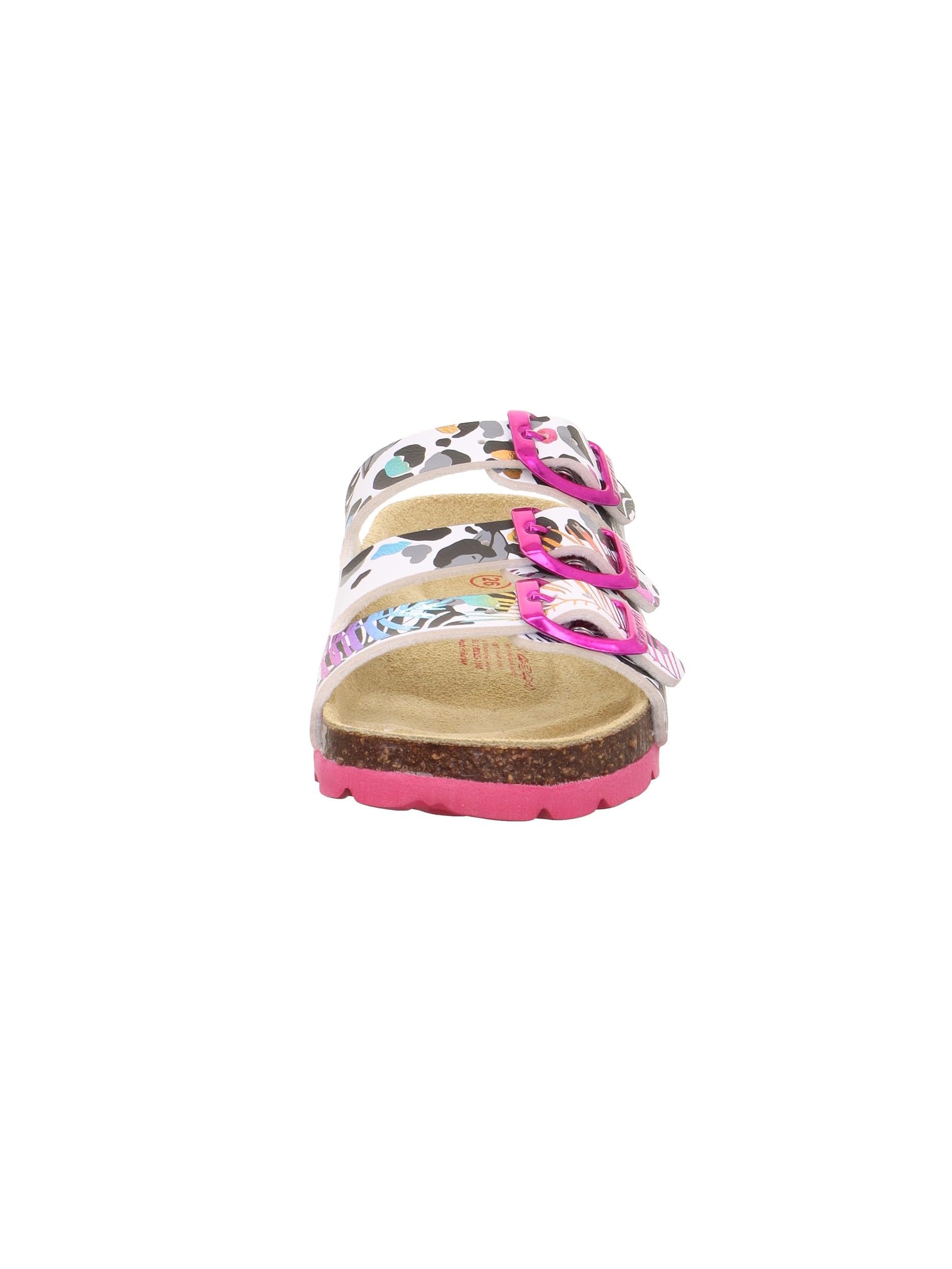 superfit-fussbettpantoffel-m-dchen-pantolette-wei-mehrfarbig-1100 image 2
