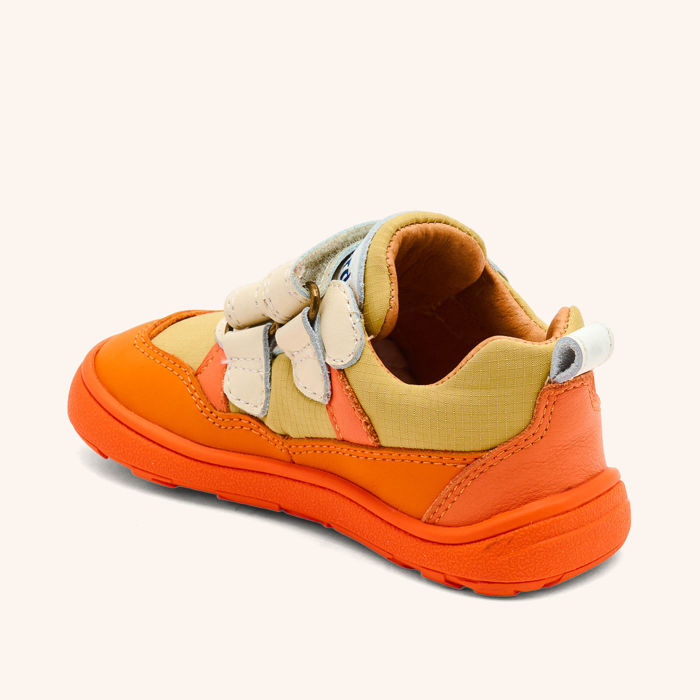 bisgaard-barefoot-elroy-orange-sportlicher-barfu-sneaker-aus-textil-und-leder image 2