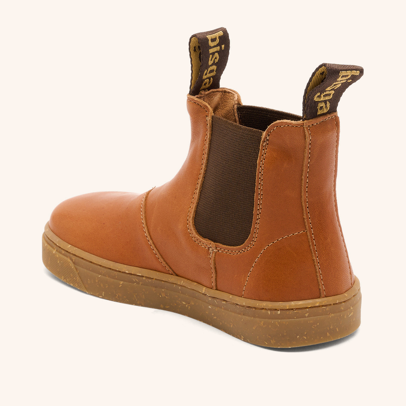 bisgaard-ene-barefoot-chelsea-stiefel-cognac-flexibler-barfu-schuh-f-r-kinder image 2