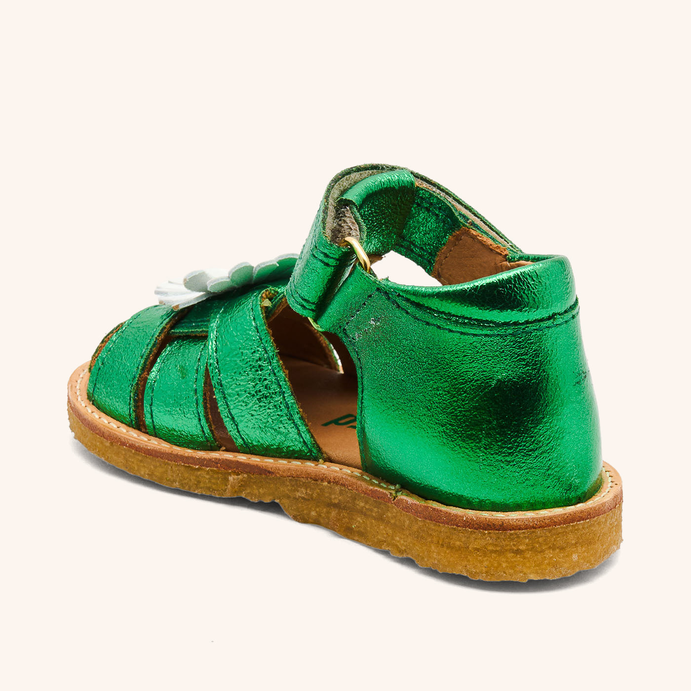 bisgaard-kaia-green-metallic-leichte-kindersandale-mit-marguerite-dekor-f-r-den- image 2