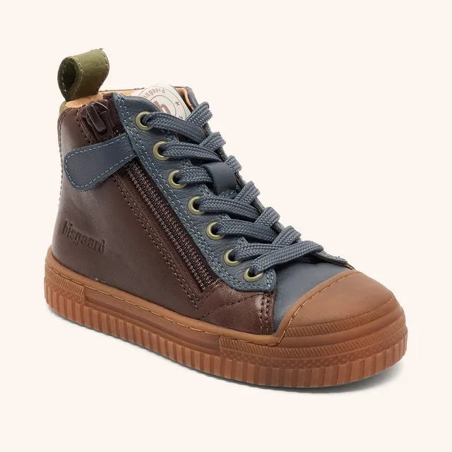 bisgaard-ryan-dark-brown-hoher-bergangssneaker-aus-weichem-naturleder image 1