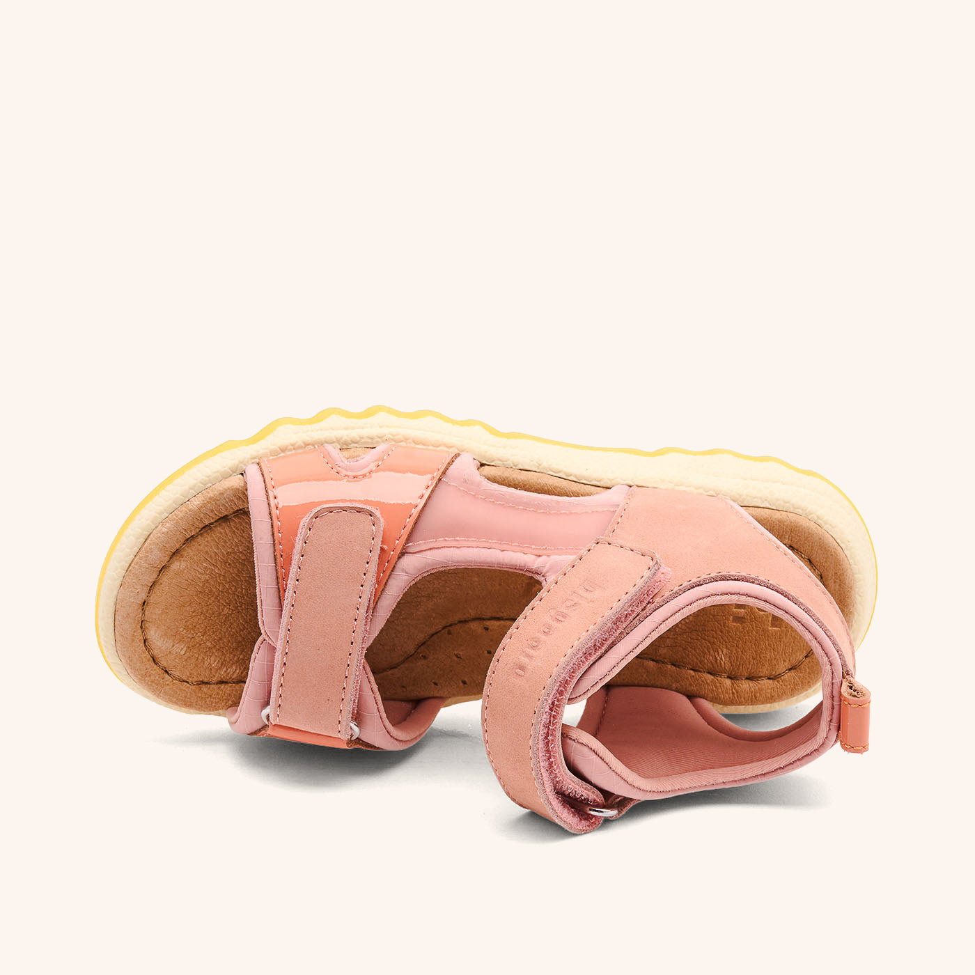 bisgaard-coco-elegante-kindersandale-aus-leder-und-nubuk-in-ros image 3
