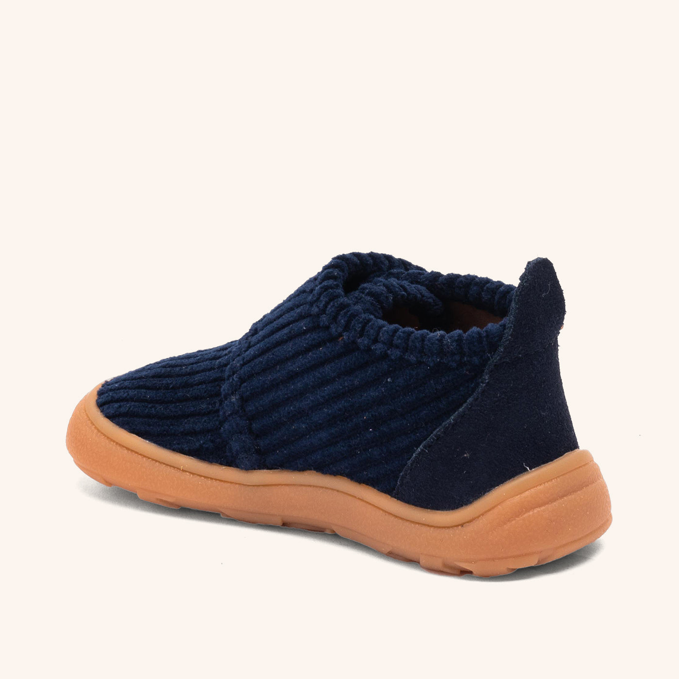 bisgaard-basic-barefoot-hausschuh-navy-corduroy image 2