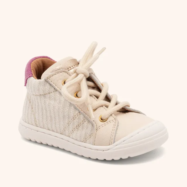 bisgaard-thor-z-creme-stripes-lauflernschuh-f-r-die-ersten-schritte image 1