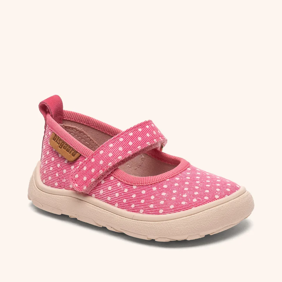 bisgaard-barefoot-ballet-hausschuh-rose-dots image 1