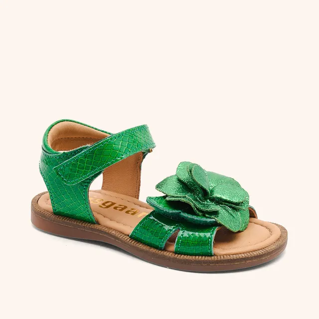 bisgaard-agnes-green-croco-premium-ledersandale-f-r-kinder image 1