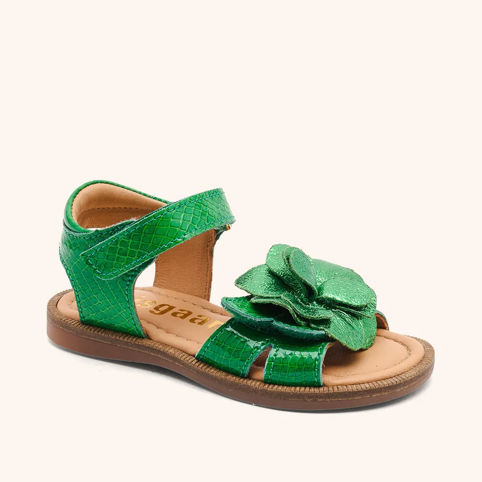 bisgaard-agnes-green-croco-premium-ledersandale-f-r-kinder image 1