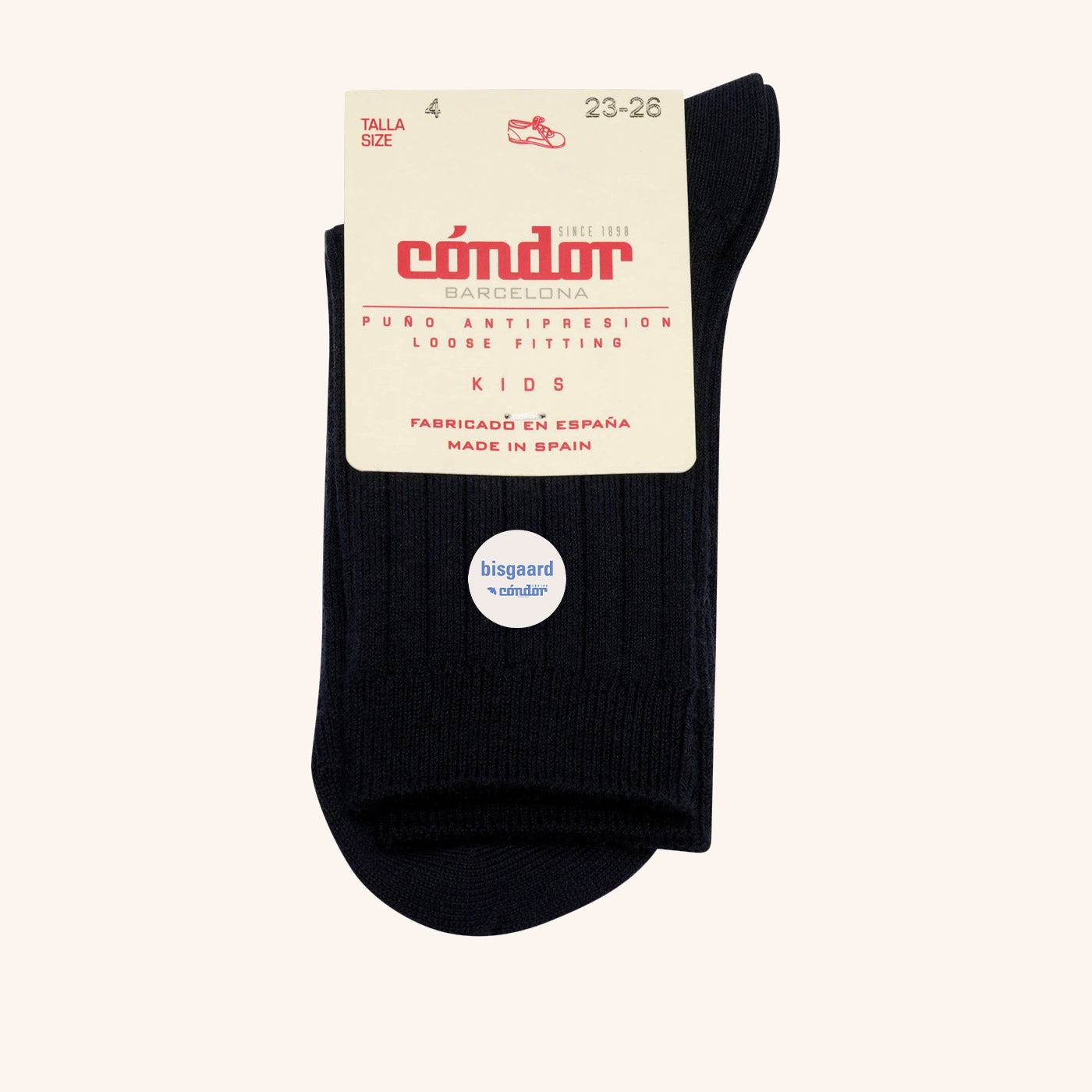 bisgaard-x-c-ndor-cotton-rib-short-socken-navy image 1