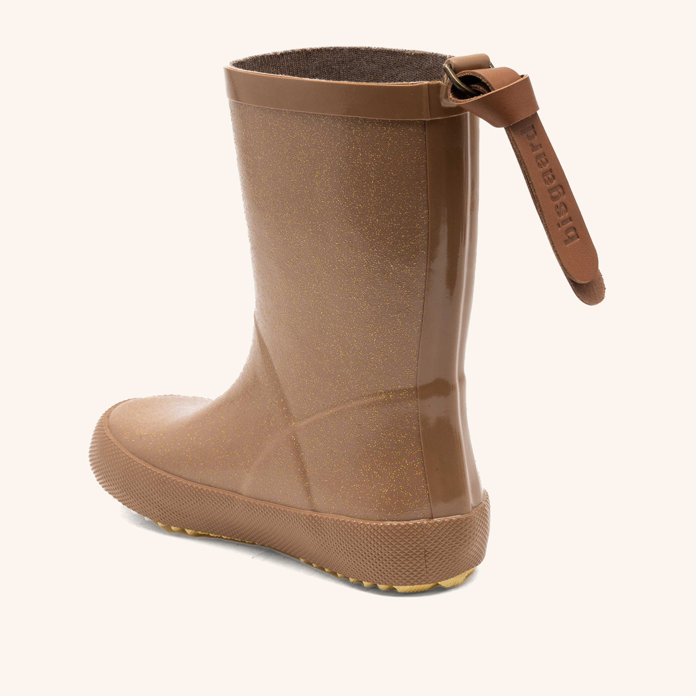 bisgaard-fashion-brown-glitter-gummistiefel-mit-glitzerdesign-aus-naturkautschuk image 2