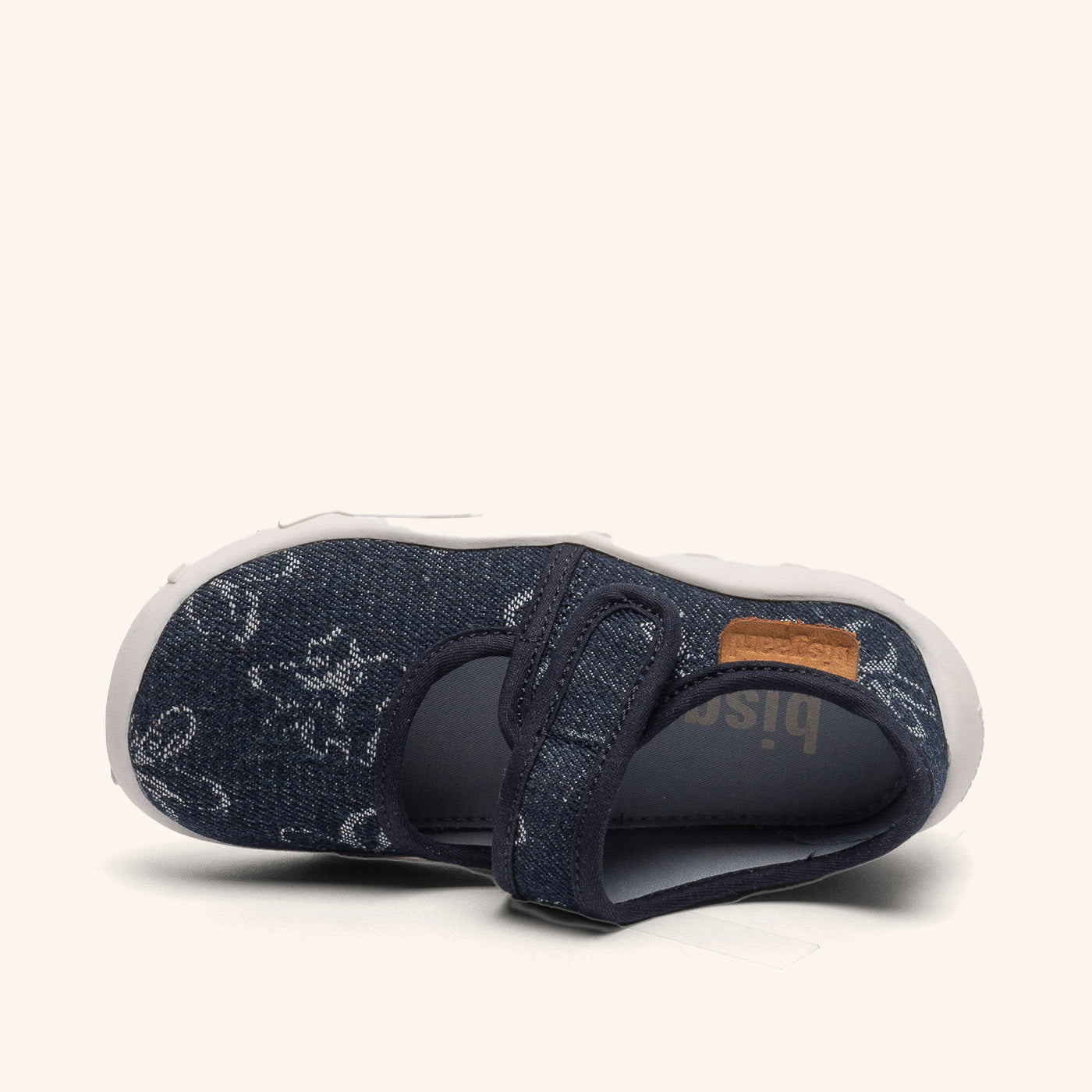 bisgaard-maddy-denim-flower-flexibler-ballerina-hausschuh-mit-baumwollfutter image 3