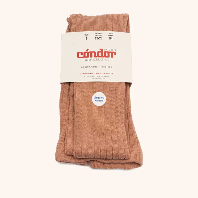 bisgaard-x-c-ndor-cotton-rib-tights-nougat-strumpfhose image 1