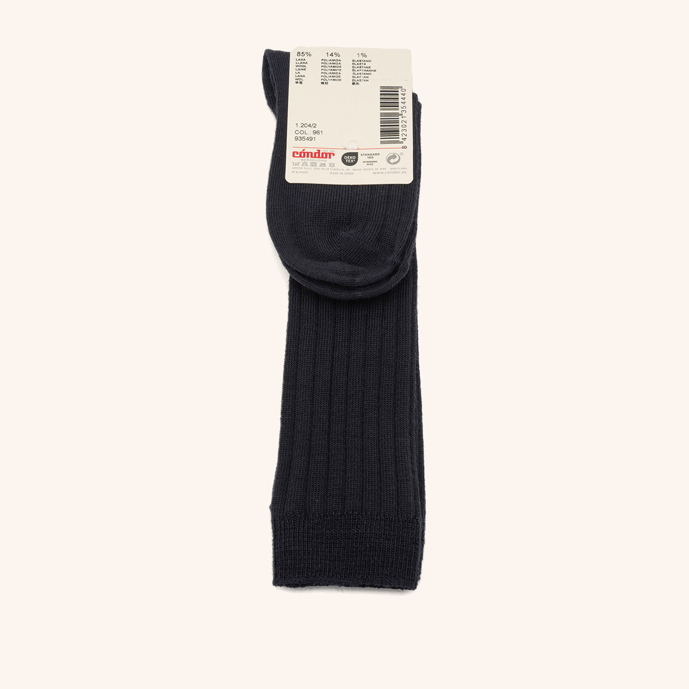 bisgaard-x-c-ndor-merino-kniestr-mpfe-rippe-azul-oscuro-85-wolle image 2