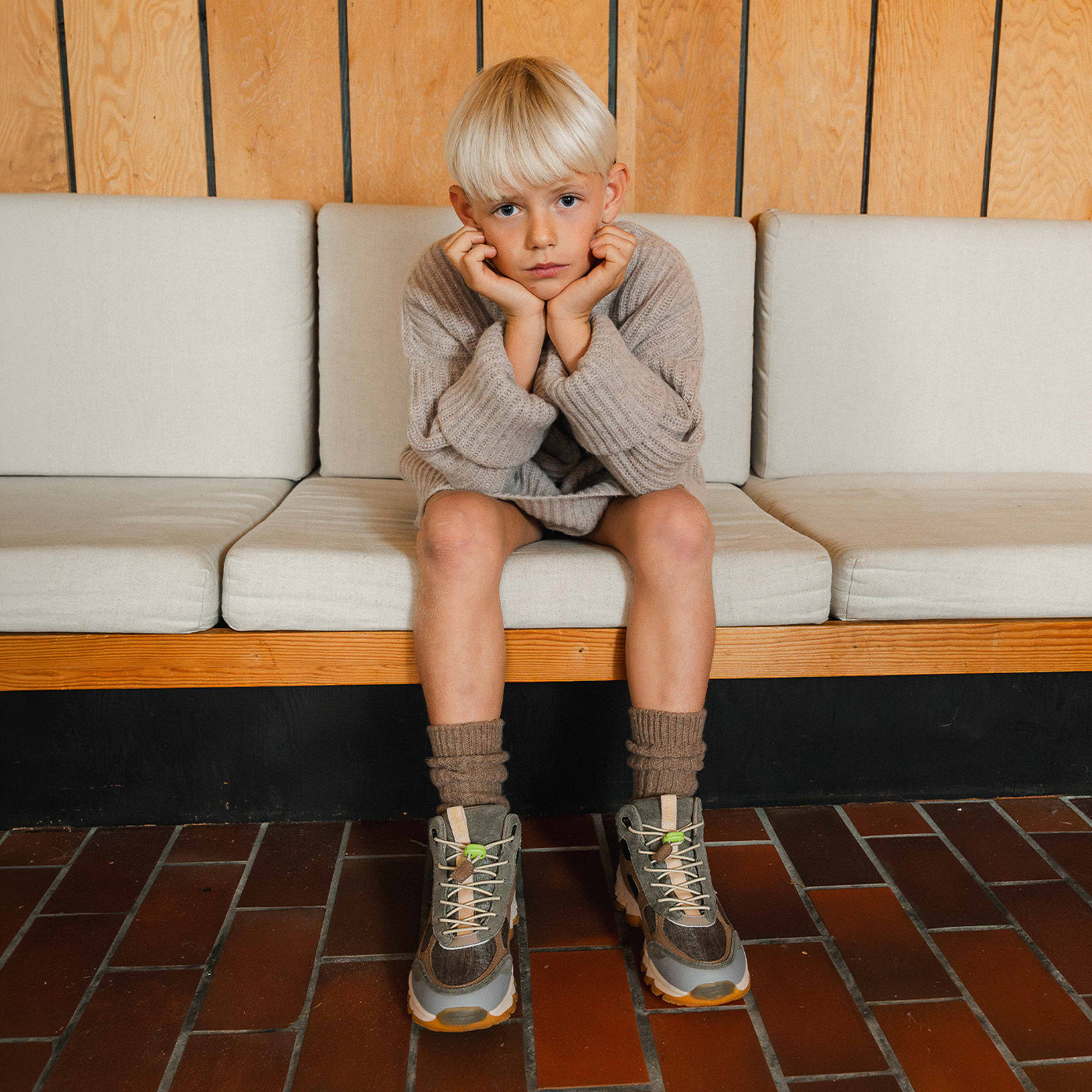 bisgaard-finn-tex-khaki-wasserdichter-outdoor-kinderstiefel image 5