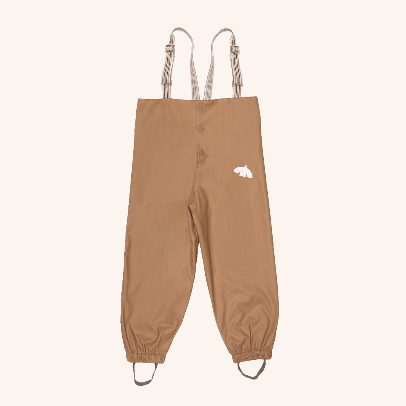 bisgaard-aarhus-regenhose-aus-pu-mit-wollfutter-in-karamell image 1