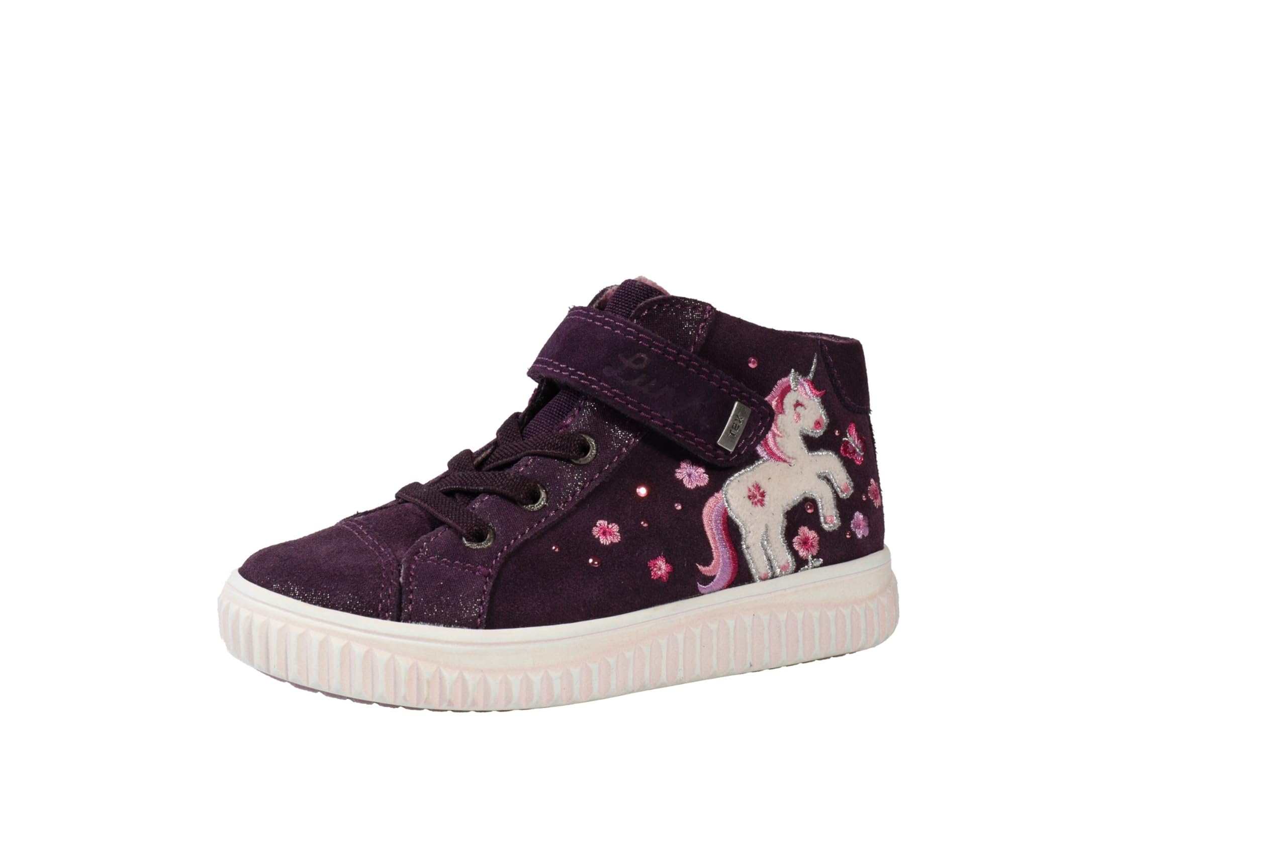 lurchi-yubi-tex-sneaker-klett-sneaker-mit-glitzer-motiv image 2