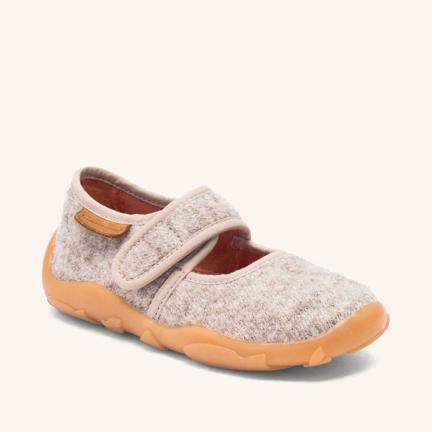 bisgaard-maddy-ballerina-hausschuh-aus-wolle-in-sand image 1