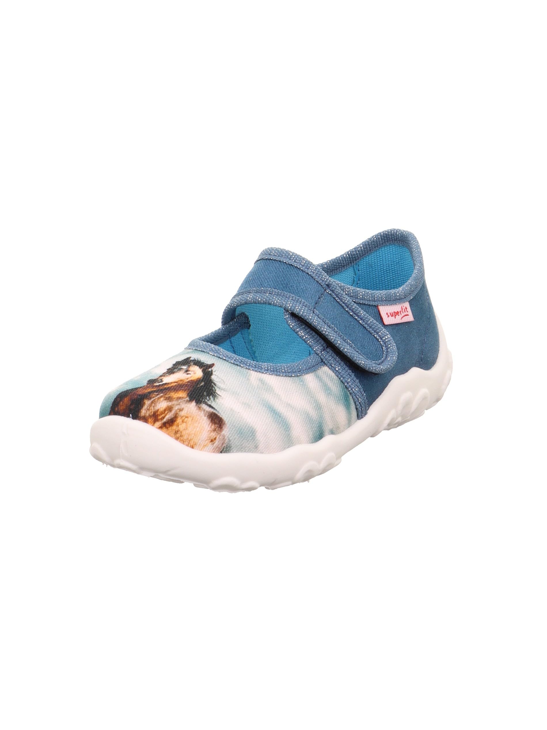 superfit-belinda-m-dchen-hausschuhe-ballerina-mit-einhorn-und-klettverschluss image 1