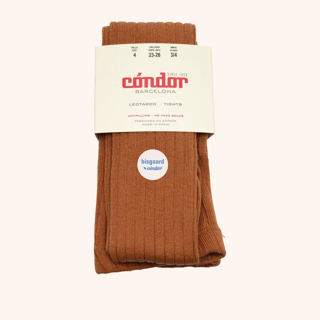 bisgaard-x-c-ndor-cotton-rib-strumpfhose-in-canela image 1